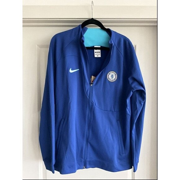Nike Chelsea F.C. Academy Pro Football Soccer Jacket Men's Size L DM2906-495‎ - Picture 2 of 11